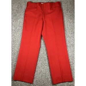 Vintage MESQUITE NIVER Western Wear Pants Red Mens 38x30 Pearl Snap Made In USA
